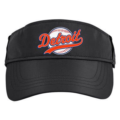 Detroit Vintage Baseball Throwback Retro Adult Drive Performance Visor