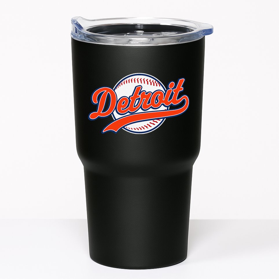 Detroit Vintage Baseball Throwback Retro Tumbler