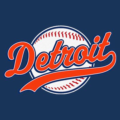 Detroit Vintage Baseball Throwback Retro T-Shirt
