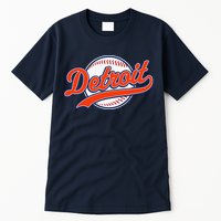 Detroit Vintage Baseball Throwback Retro Tall T-Shirt