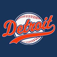 Detroit Vintage Baseball Throwback Retro Tall T-Shirt