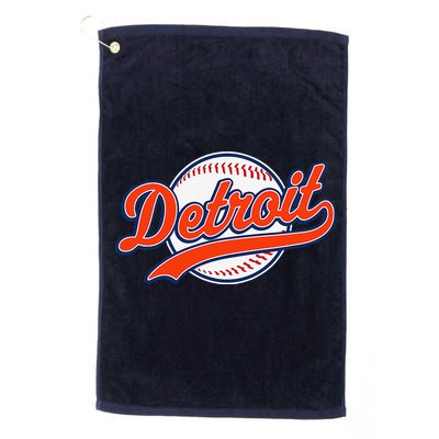 Detroit Vintage Baseball Throwback Retro Golf Towel