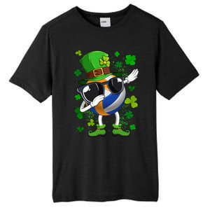 Dabbing Volleyball Ball Leprechaun St Patrick's Day Gift Tall Fusion ChromaSoft Performance T-Shirt