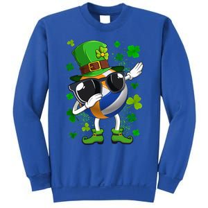 Dabbing Volleyball Ball Leprechaun St Patrick's Day Gift Sweatshirt