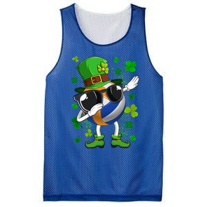 Dabbing Volleyball Ball Leprechaun St Patrick's Day Gift Mesh Reversible Basketball Jersey Tank