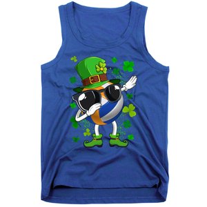 Dabbing Volleyball Ball Leprechaun St Patrick's Day Gift Tank Top