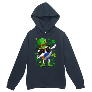 Dabbing Volleyball Ball Leprechaun St Patrick's Day Gift Urban Pullover Hoodie