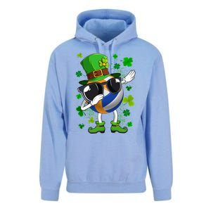 Dabbing Volleyball Ball Leprechaun St Patrick's Day Gift Unisex Surf Hoodie