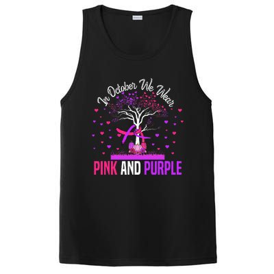 Domestic Violence Breast Cancer Awareness Month Ribbon Tree PosiCharge Competitor Tank