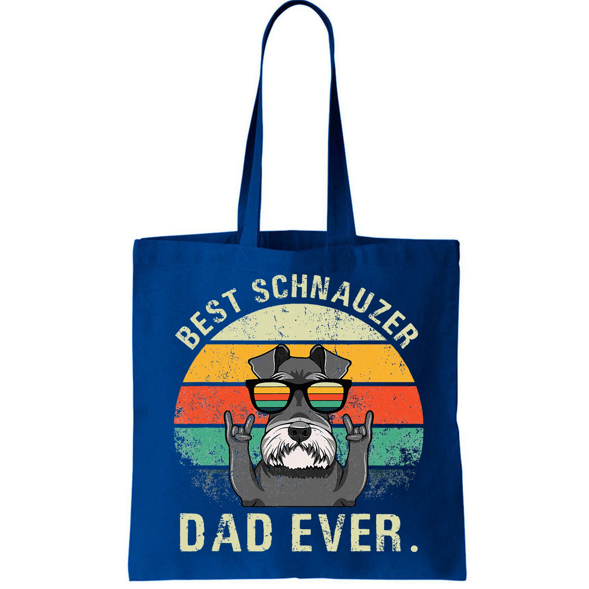 Dog Vintage Best Schnauzer Dad Ever Fathers Day Bag