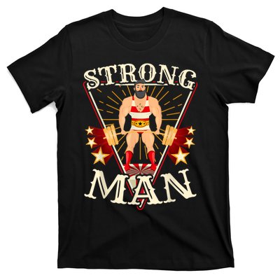 Deadlift Vintage Circus Strongman Costume T-Shirt