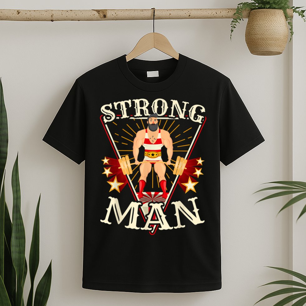 Deadlift Vintage Circus Strongman Costume T-Shirt