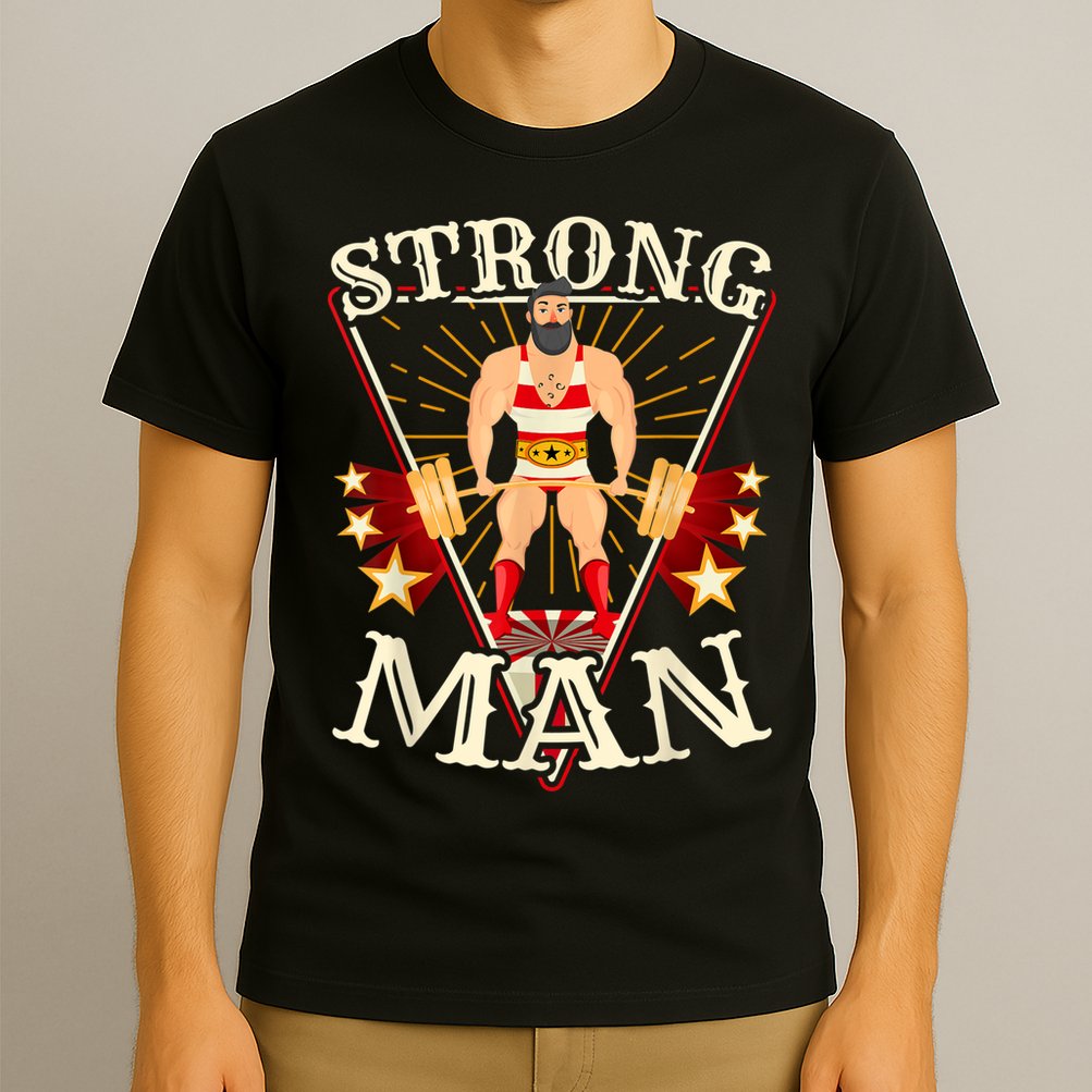 Deadlift Vintage Circus Strongman Costume T-Shirt