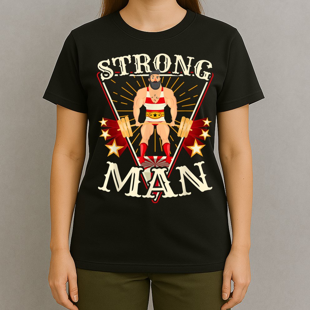Deadlift Vintage Circus Strongman Costume T-Shirt