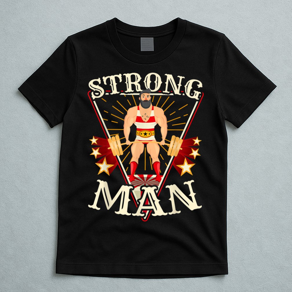 Deadlift Vintage Circus Strongman Costume T-Shirt