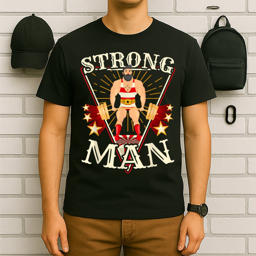 Deadlift Vintage Circus Strongman Costume T-Shirt