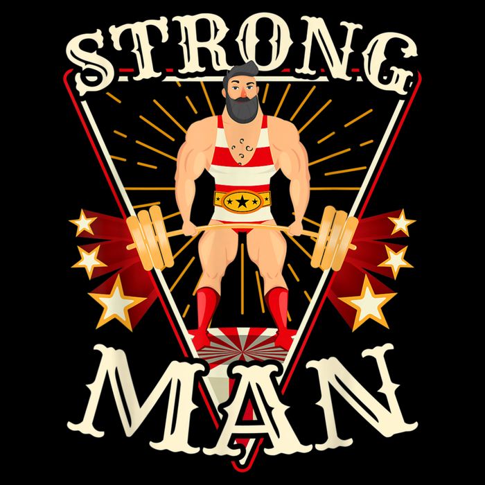 Deadlift Vintage Circus Strongman Costume T-Shirt