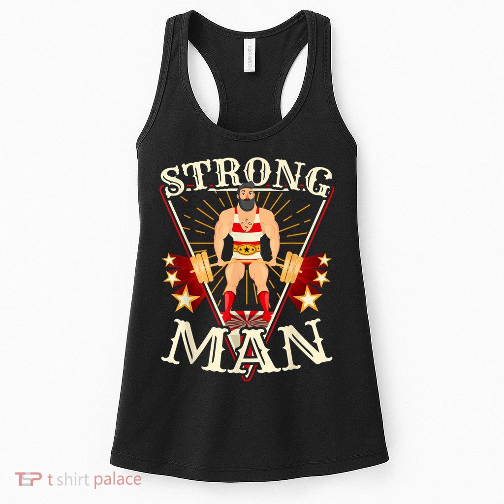 Deadlift Vintage Circus Strongman Costume Womens Tank Top