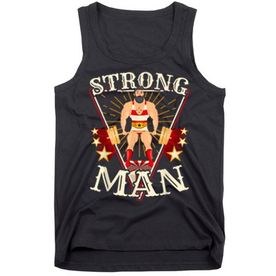 Deadlift Vintage Circus Strongman Costume Tank Top