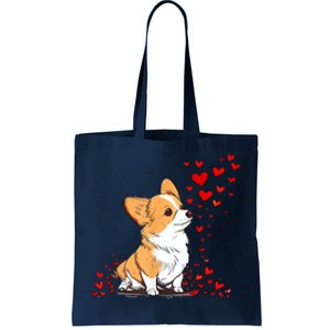 Dog Valentine Cute Corgi ValentineS Day Tote Bag