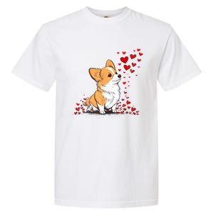 Dog Valentine Cute Corgi ValentineS Day Garment-Dyed Heavyweight T-Shirt