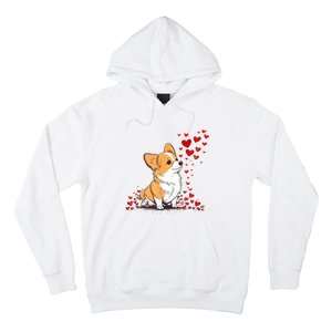 Dog Valentine Cute Corgi ValentineS Day Hoodie