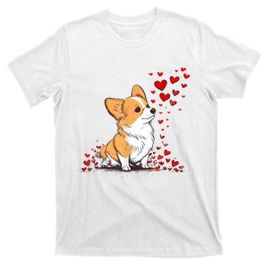 Dog Valentine Cute Corgi ValentineS Day T-Shirt