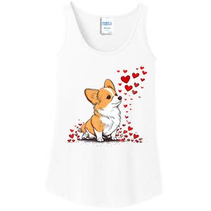 Dog Valentine Cute Corgi ValentineS Day Ladies Essential Tank