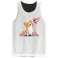 Dog Valentine Cute Corgi ValentineS Day Mesh Reversible Basketball Jersey Tank