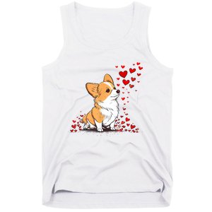 Dog Valentine Cute Corgi ValentineS Day Tank Top