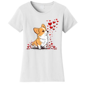 Dog Valentine Cute Corgi ValentineS Day Women's T-Shirt