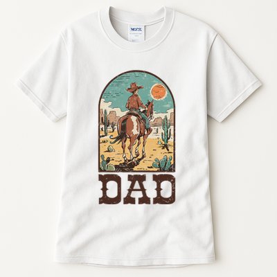 Dad Vintage Cowboy Cowgirl Western Family Matching Tall T-Shirt