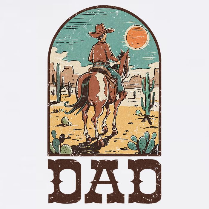 Dad Vintage Cowboy Cowgirl Western Family Matching Mug