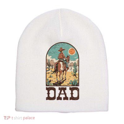 Dad Vintage Cowboy Cowgirl Western Family Matching Short Acrylic Beanie