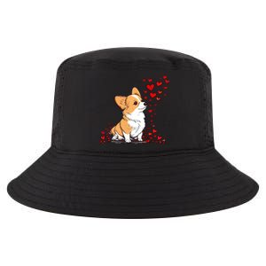 Dog Valentine Cute Corgi Valentine's Day Great Gift Cool Comfort Performance Bucket Hat