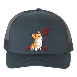 Dog Valentine Cute Corgi Valentine's Day Great Gift Yupoong Adult 5-Panel Trucker Hat