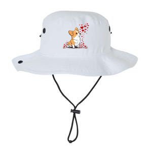 Dog Valentine Cute Corgi Valentine's Day Great Gift Legacy Cool Fit Booney Bucket Hat