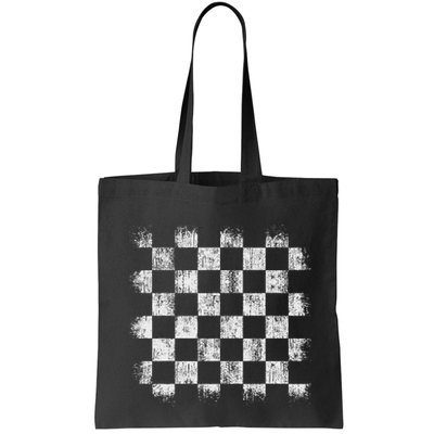 Distressed Vintage Chess Board Player Style Bag