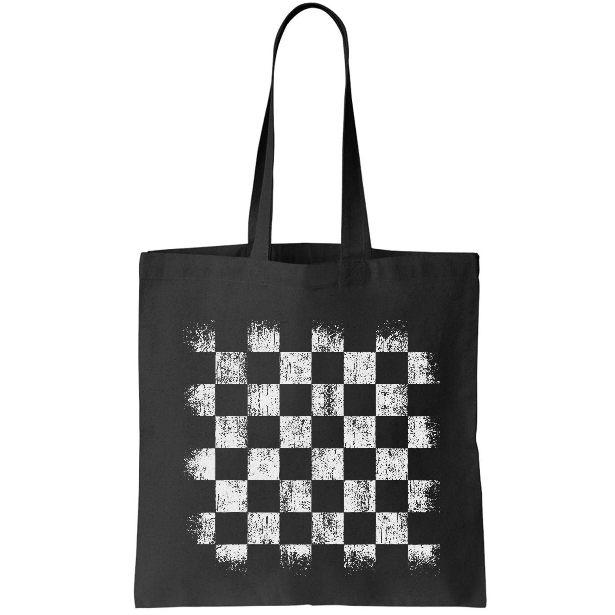 Distressed Vintage Chess Board Player Style Bag