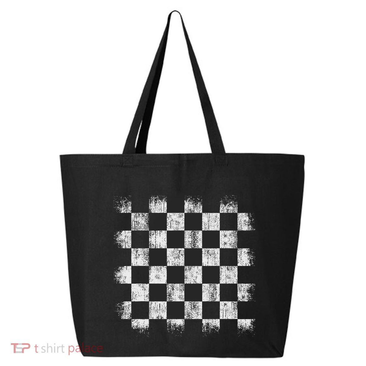 Distressed Vintage Chess Board Player Style 25L Jumbo Tote