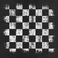 Distressed Vintage Chess Board Player Style Golf Towel