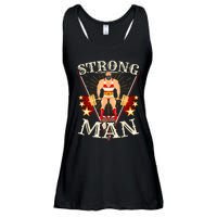 Deadlift Vintage Circus Strongman Costume Ladies Essential Flowy Tank