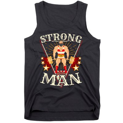 Deadlift Vintage Circus Strongman Costume Tank Top