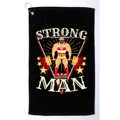 Deadlift Vintage Circus Strongman Costume Golf Towel
