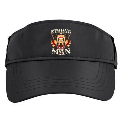Deadlift Vintage Circus Strongman Costume Adult Drive Performance Visor