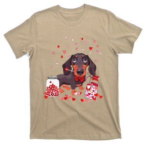 Dog Valentine Cute Dachshund Valentine's Day T-Shirt