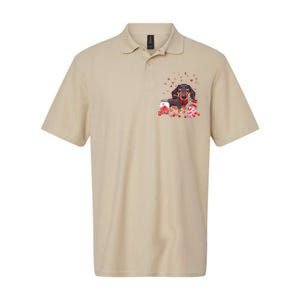 Dog Valentine Cute Dachshund Valentine's Day Softstyle Adult Sport Polo