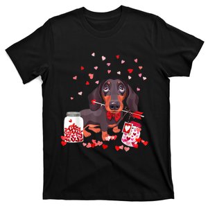 Dog Valentine Cute Dachshund ValentineS Day T-Shirt