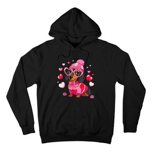 Dog Valentine Cute Dachshund ValentineS Day Hoodie