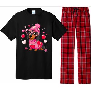 Dog Valentine Cute Dachshund ValentineS Day Pajama Set